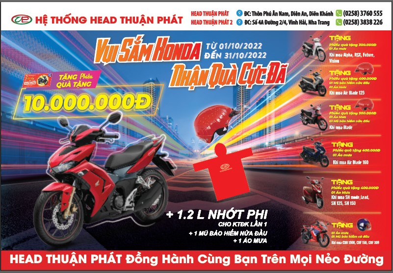 “VUI SẮM HONDA – NHẬN QUÀ CỰC ĐÃ”