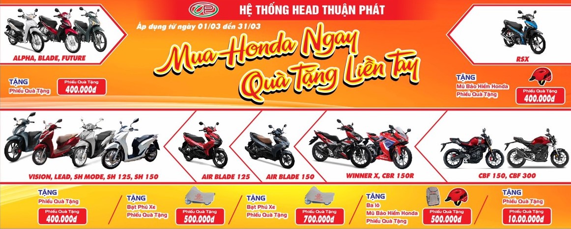 MUA HONDA NGAY- QUÀ TẶNG LIỀN TAY